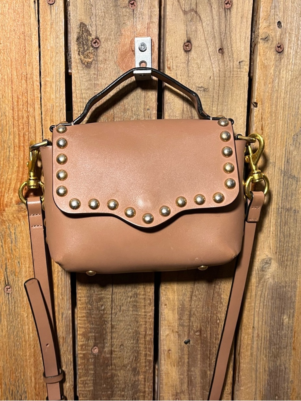Rebecca Minkofff Stud-Trim Crossbody Bag